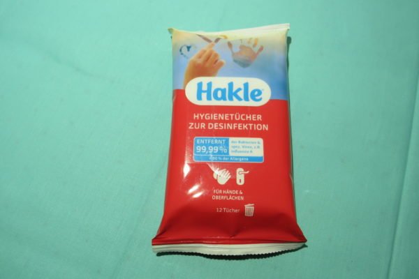 Hygienetücher zur Desinfektion von Hakle 1