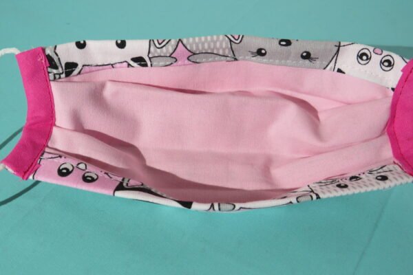 Alltagsmaske Modell "Liberty Cats Pink" 4