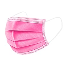OP Mundschutz Pink, 10 Stück Packung, latex - und glasfaserfrei 3-lagig 1