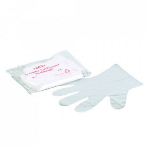 Braun Manuplast PE-Handschuhe 100 Stück/Box Praxisbedarf Größe: Herren Gr. L 1
