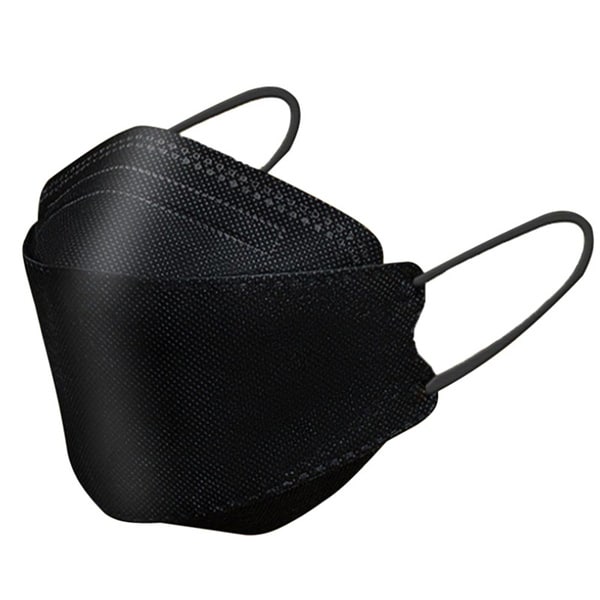 3 Stück 3D FFP2 Protection Maske, schwarz, optimal für Brillenträger geeignet 1