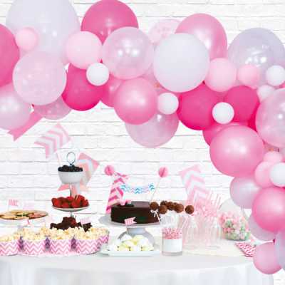 Ballon-Girlanden-Set, pink, 71-tlg. das Party-Highlight 1