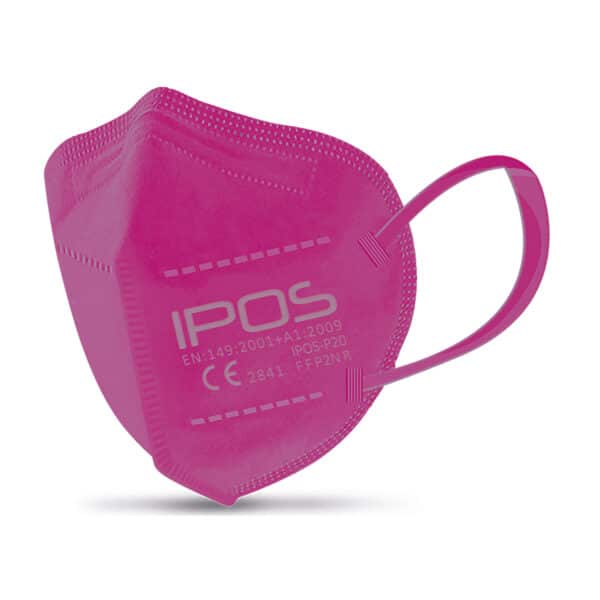 Kinder IPOS Xhale Extra-Small FFP2 Atemschutzmaske Fischmaske PINK (4-lagig, latexfrei) einzeln verpackt 1