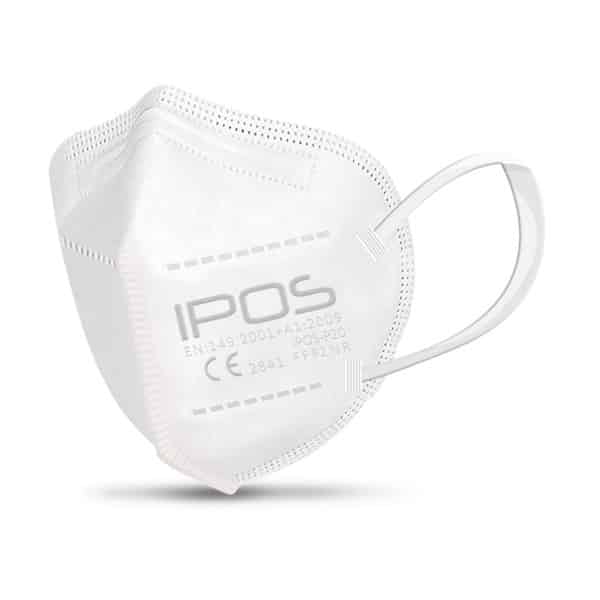 Kinder IPOS Xhale Extra-Small FFP2 Atemschutzmaske Fischmaske WEIß (4-lagig, latexfrei) einzeln verpackt 1